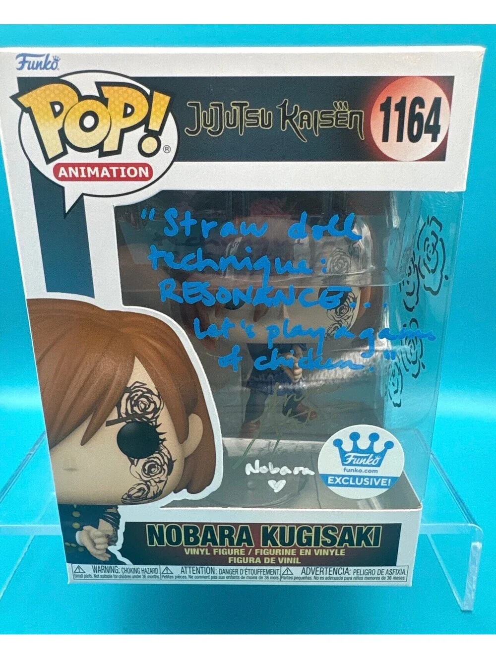Anne Yatco signed Nobara Kugisaki JJK Funko pop 1164 with MAS COA